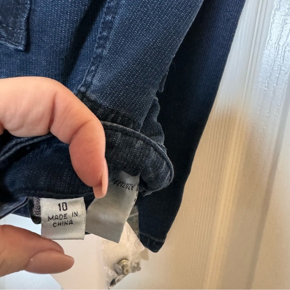 Dream Jeannes Quacker Factory Size 10 Reg Stretchy Jeans Beaded pockets Blue - Picture 4 of 4